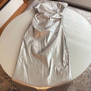 Zara Silver Maxi Dress